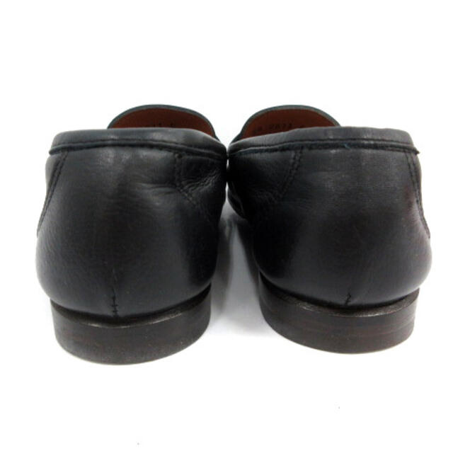Salvatore Ferragamo(サルヴァトーレフェラガモ)のサルヴァトーレフェラガモ コインローファー レザー ヒール 5.5 23cm 黒 レディースの靴/シューズ(ローファー/革靴)の商品写真