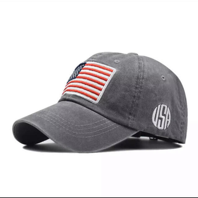 グレー 日本最大級の品揃え アメリカ 星条旗 キャップ 激安通販販売 帽子