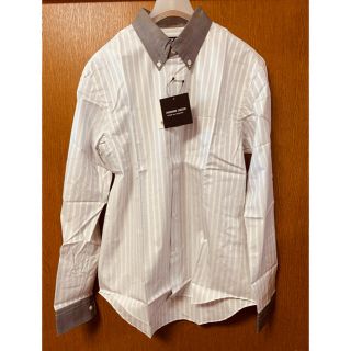 コムデギャルソンオムプリュス(COMME des GARCONS HOMME PLUS)のコムデギャルソン オムドゥ 千鳥格子 ボタンダウンシャツ サックス ストライプ(シャツ)