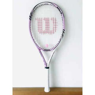 ウィルソン(wilson)の美品／ウィルソン『BLXコーラルリーフ』テニスラケット／女性／軽量／ピンク／G2(ラケット)