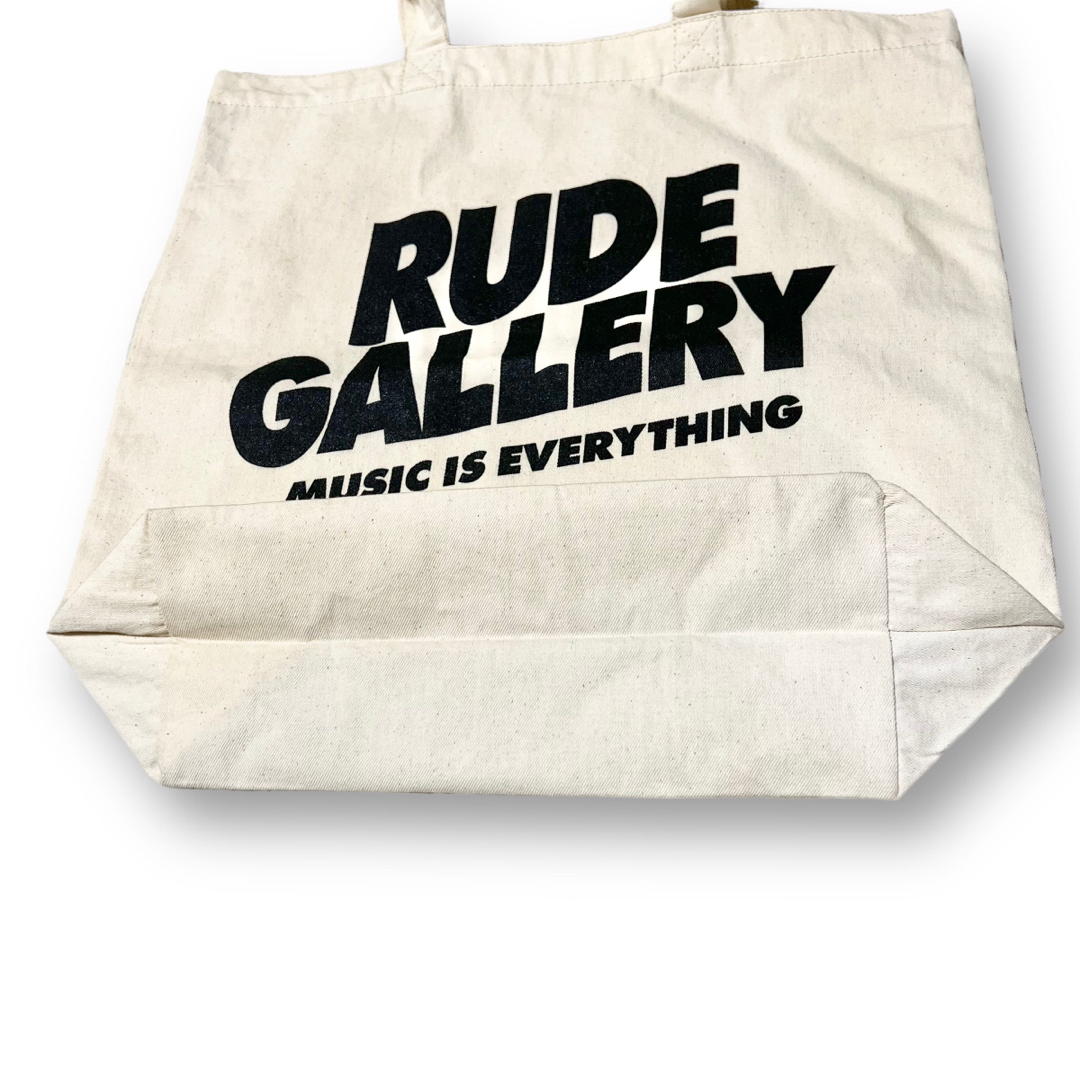 希少品！ RUDE GALLERY トート バッグ ナチュラル カバン 黒レザー