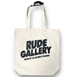 ルードギャラリー(RUDE GALLERY)の希少品！ RUDE GALLERY トート バッグ ナチュラル カバン 黒レザー(トートバッグ)