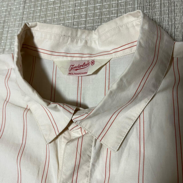 TENDERLOIN(テンダーロイン)のTENDERLOIN 長袖シャツ ストライプ 白 M メンズのトップス(シャツ)の商品写真