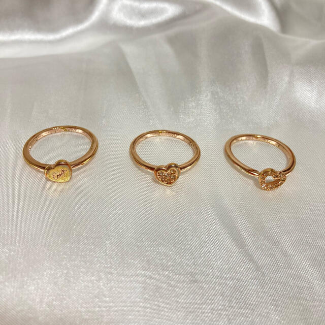 COACH - 【COACH】ピンクゴールド3連リングの通販 by cham's COACH - 【COACH】ピンクゴールド3連リングの通販 by cham's