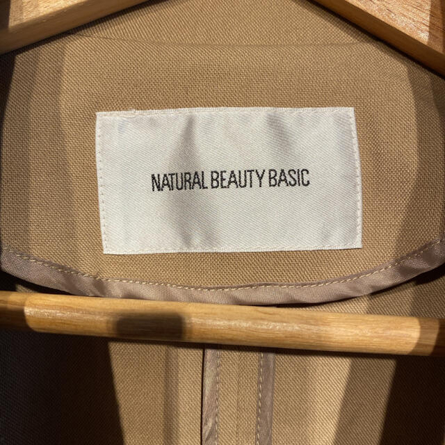 NATURAL BEAUTY BASIC(ナチュラルビューティーベーシック)のNATURAL BEAUTY BASIC  オックスコート　Lサイズ レディースのジャケット/アウター(トレンチコート)の商品写真