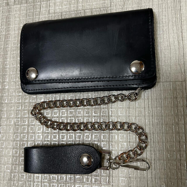 送料込】 415 CLOTHING CLASSIC CHAIN WALLET チェーンレザーウォレット 6