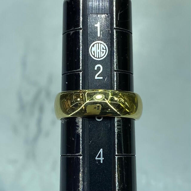 (新品) k18 甲丸リング 3号 5mm幅 ［32］ レディースのアクセサリー(リング(指輪))の商品写真