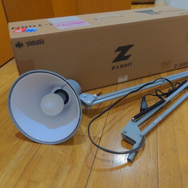 山田照明 Z-LIGHT LEDデスクライト　グレー　Z-108N-GY　Zライ