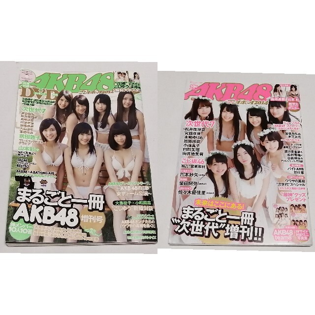 AKB48(エーケービーフォーティーエイト)の【専用】AKB48×週刊プレイボーイ2012＋2014　2冊セット エンタメ/ホビーの雑誌(音楽/芸能)の商品写真