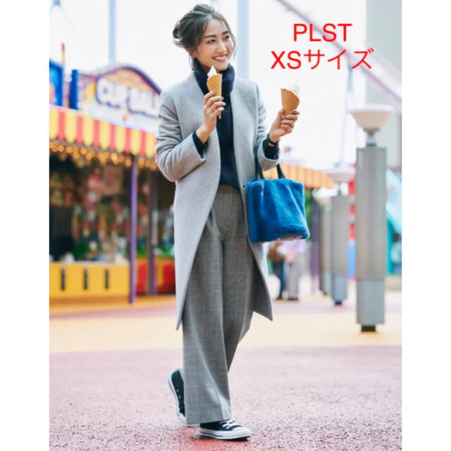 ほぼ新品＊雑誌掲載 PLST ＊美シルエット＊ウォームリザーブストレートパンツ