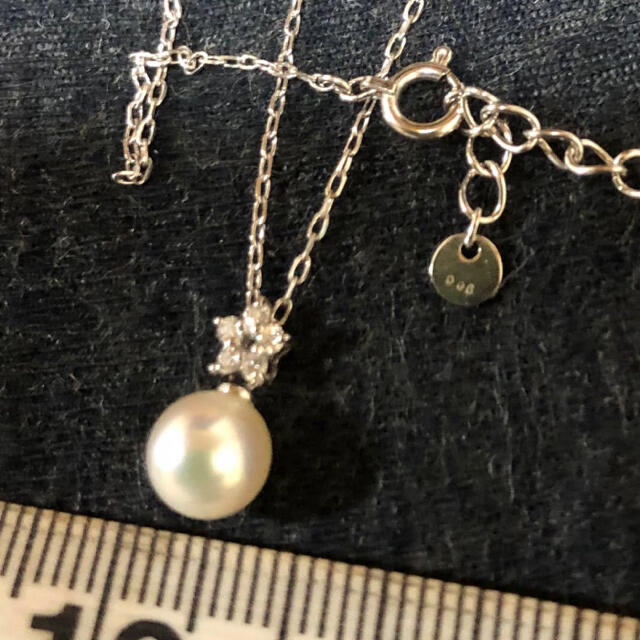 MIKIMOTO(ミキモト)のミキモト　ペルリータ　k18  ダイヤモンド　パール　ネックレス レディースのアクセサリー(ネックレス)の商品写真