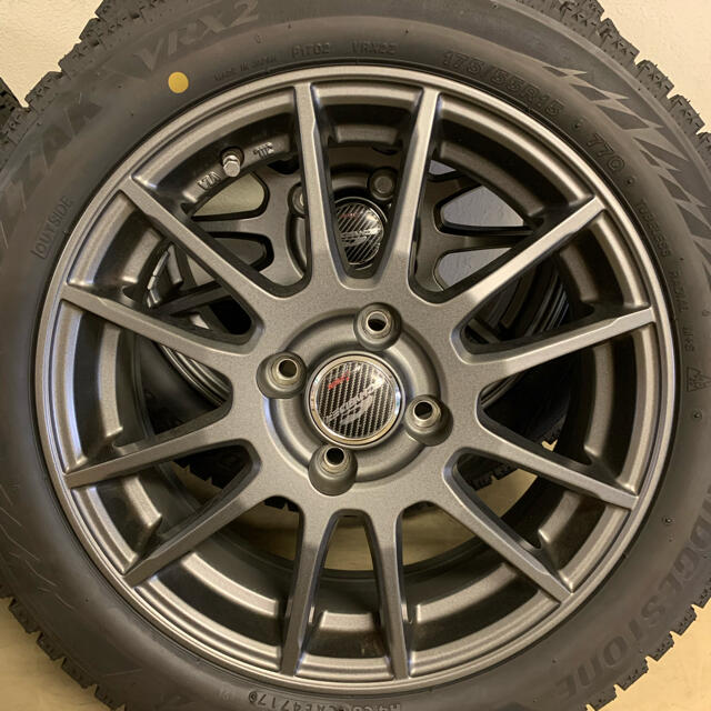 BRIDGESTONE(ブリヂストン)の【玉ねぎ仙人様専用】175/55R15  スタッドレスタイヤ　ホイールセット 自動車/バイクの自動車(タイヤ・ホイールセット)の商品写真