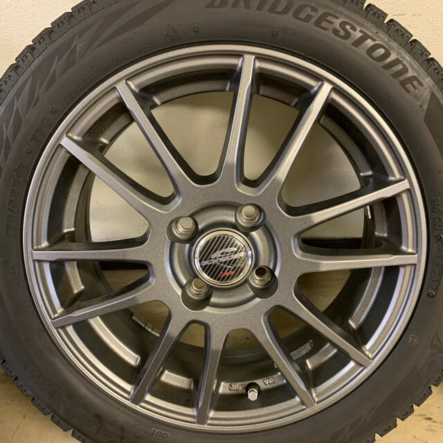 BRIDGESTONE(ブリヂストン)の【玉ねぎ仙人様専用】175/55R15  スタッドレスタイヤ　ホイールセット 自動車/バイクの自動車(タイヤ・ホイールセット)の商品写真