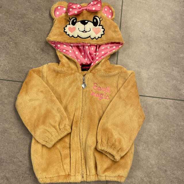 EARTHMAGIC(アースマジック)のアースマジック　マフィー　シルキーパーカー キッズ/ベビー/マタニティのキッズ服女の子用(90cm~)(ジャケット/上着)の商品写真