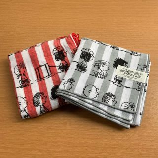 スヌーピー(SNOOPY)の【2枚セット】スヌーピーハンカチ　未使用あり！(ハンカチ)