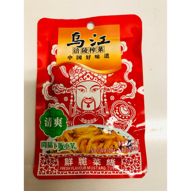 乌江涪陵榨菜 烏江ザーサイ 漬物 漬け物 鲜脆榨菜丝 清爽味 80g 10袋 食品/飲料/酒の加工食品(漬物)の商品写真