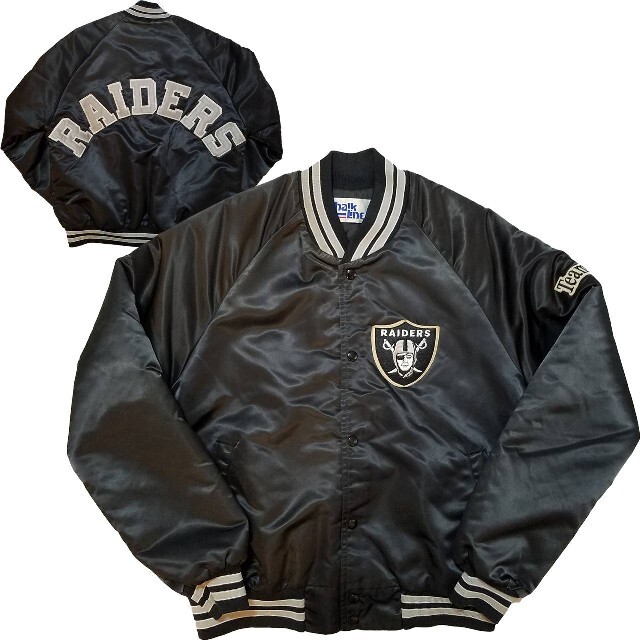 有名な】 90's USA製 Chalk Line RAIDERS Stadium JKT スタジャン