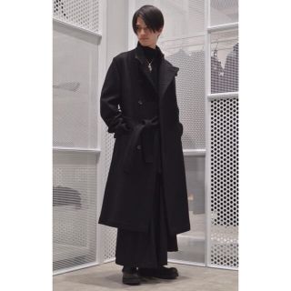 ヨウジヤマモト(Yohji Yamamoto)の【18AW追加企画】ヨウジヤマモトプールオム セミダブルスタンドコート メルトン(ステンカラーコート)