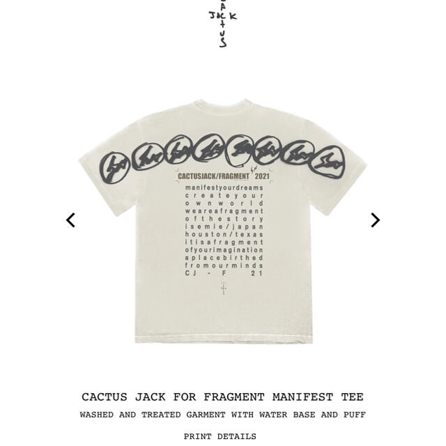 FRAGMENT(フラグメント)のCACTUS JACK FOR FRAGMENT Tシャツ メンズのトップス(Tシャツ/カットソー(半袖/袖なし))の商品写真