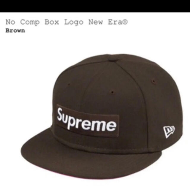 supreme No Comp Box Logo New Era 7 1/4帽子