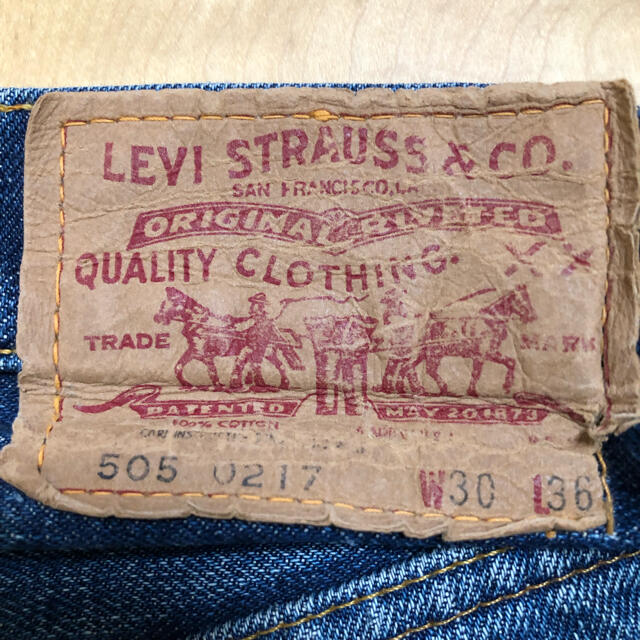 Levi's(リーバイス)の505 bigE 赤耳　スレキスタンプ　W74 L75 メンズのパンツ(デニム/ジーンズ)の商品写真