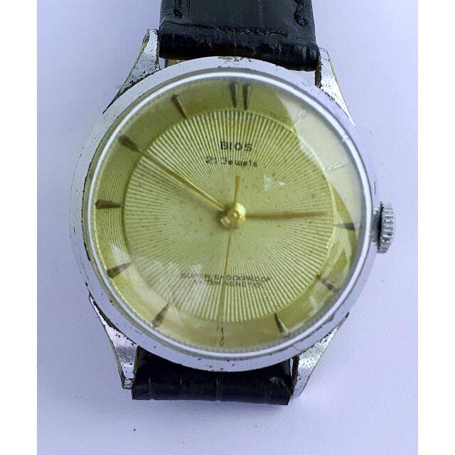 1963年製・スイス「BIOS」の変わり文字盤アンティーク時計