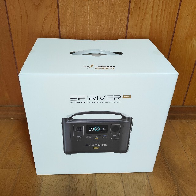 車中泊【新品/未使用】ECOFLOW　RIVER600PRO　ポータブル電源