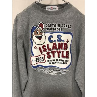 キャプテンサンタ(CAPTAIN SANTA)の美品 CAPTAIN SANTA キャプテンサンタ ロンT グレー (Tシャツ/カットソー(七分/長袖))