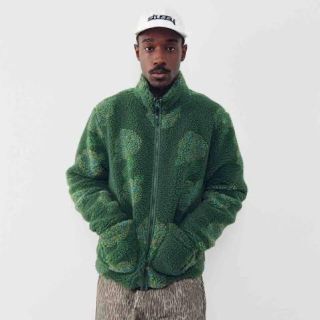 stussy Flor Sherpa Mock Neck