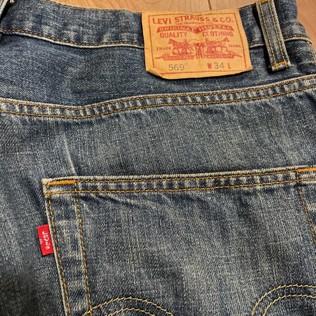 Levi's(リーバイス)のLevi's 569 ルーズフィット W34 リーバイス デニム ショーツ メンズのパンツ(デニム/ジーンズ)の商品写真