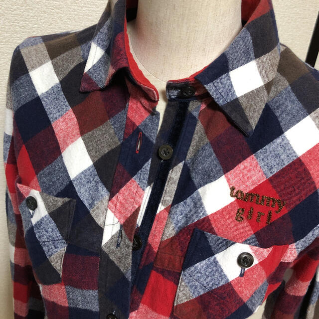 tommy girl(トミーガール)のトミーガールチェックブラウス美品 レディースのトップス(シャツ/ブラウス(長袖/七分))の商品写真