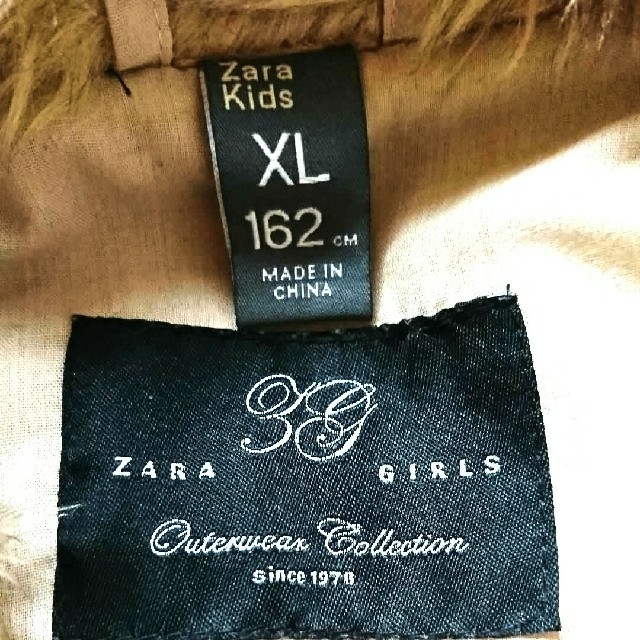 ZARA KIDS(ザラキッズ)のZARA ファー ベスト コート モッズ コート ミリタリー レディース キッズ キッズ/ベビー/マタニティのキッズ服女の子用(90cm~)(コート)の商品写真