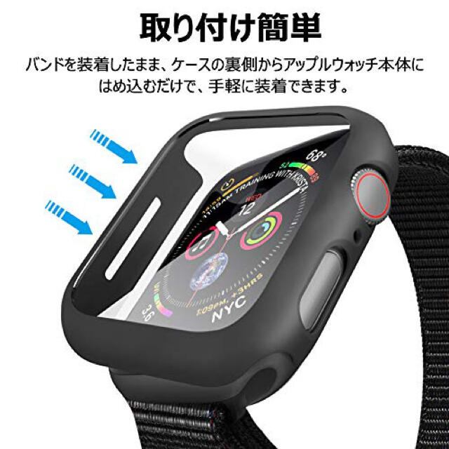 Apple Watch(アップルウォッチ)のApple Watch 全面保護ハードカバー　40ミリ用　5色！ スマホ/家電/カメラのスマホアクセサリー(モバイルケース/カバー)の商品写真