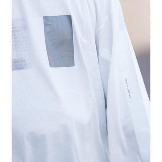 stein OVERSIZED LONG SLEEVE TEE WHITE Sビッグシルエット