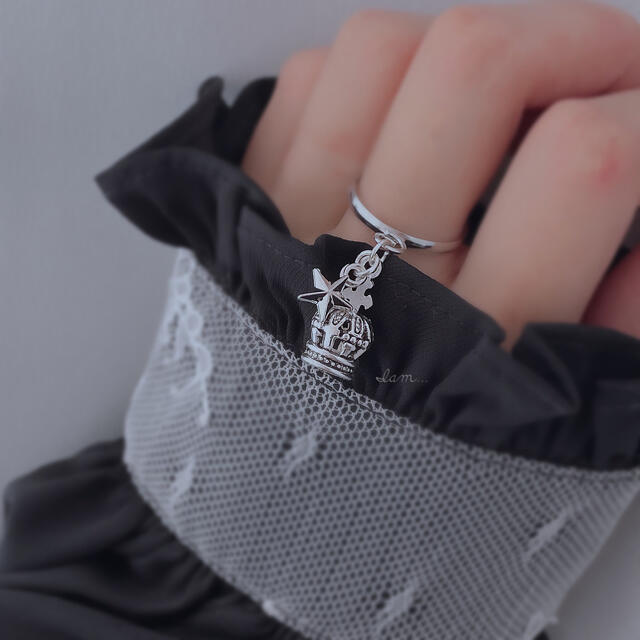 新作＊ crown × star ring ハンドメイドのアクセサリー(リング)の商品写真