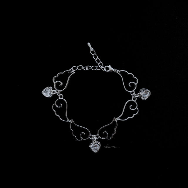 新作＊ Menhera angel bracelet ハンドメイドのアクセサリー(ブレスレット/バングル)の商品写真