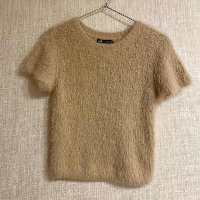 ZARA(ザラ)の【ZARA】半袖ニット レディースのトップス(ニット/セーター)の商品写真