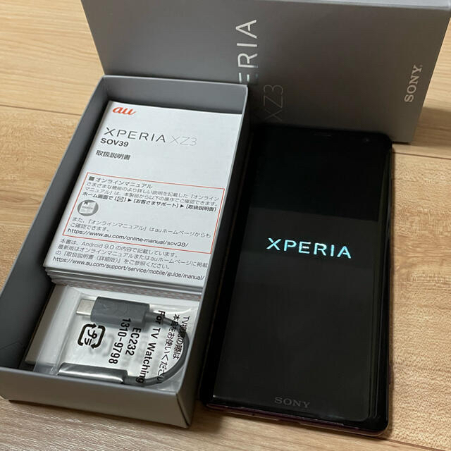 SONY Xperia XZ3 SOV39 ボルドーレッド au 今年人気のブランド品や