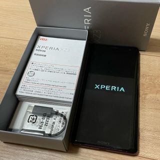 エクスペリア(Xperia)のSONY Xperia XZ3 SOV39  ボルドーレッド au(スマートフォン本体)