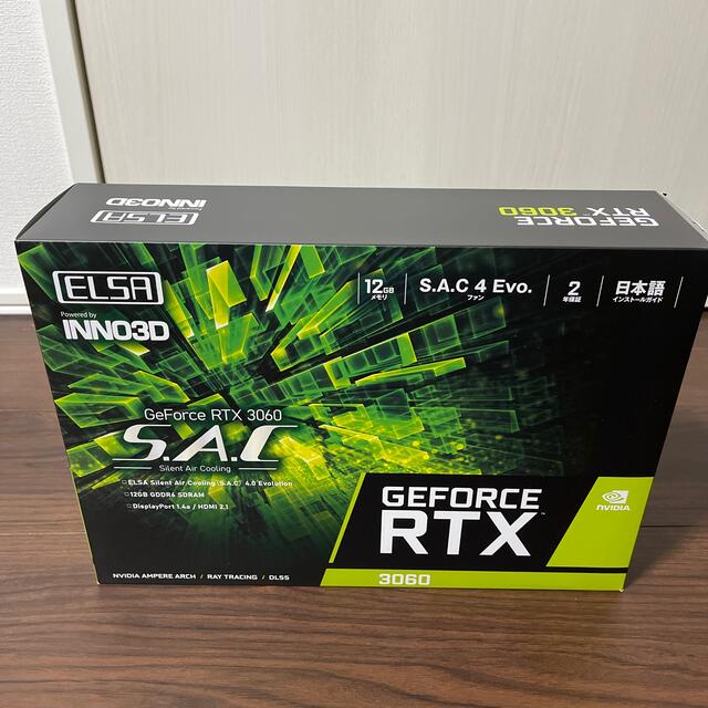 ELSA GeForce RTX 3060 グラフィックボード LHR