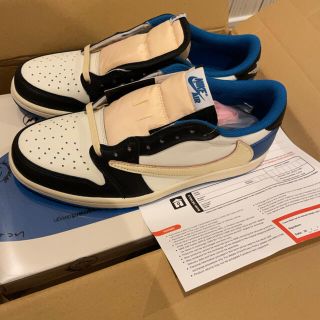 TRAVIS SCOTT FRAGMENT JORDAN 1 LOW 25.5(スニーカー)