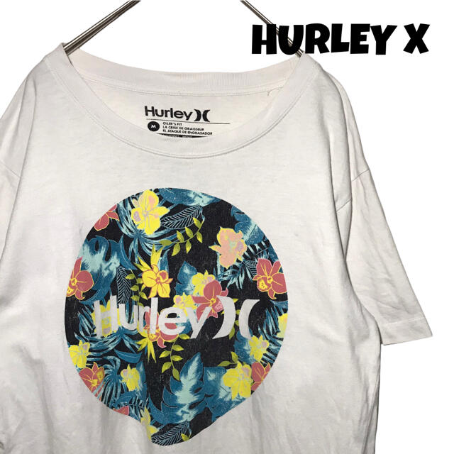 Hurley(ハーレー)の【希少デザイン】ハーレー Hurley x Tシャツ カットソー M 白 古着 メンズのトップス(Tシャツ/カットソー(半袖/袖なし))の商品写真