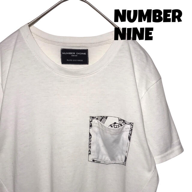 NUMBER (N)INE(ナンバーナイン)の【美品】ナンバーナイン NUMBER NINE Tシャツ カットソー M 白 メンズのトップス(Tシャツ/カットソー(半袖/袖なし))の商品写真