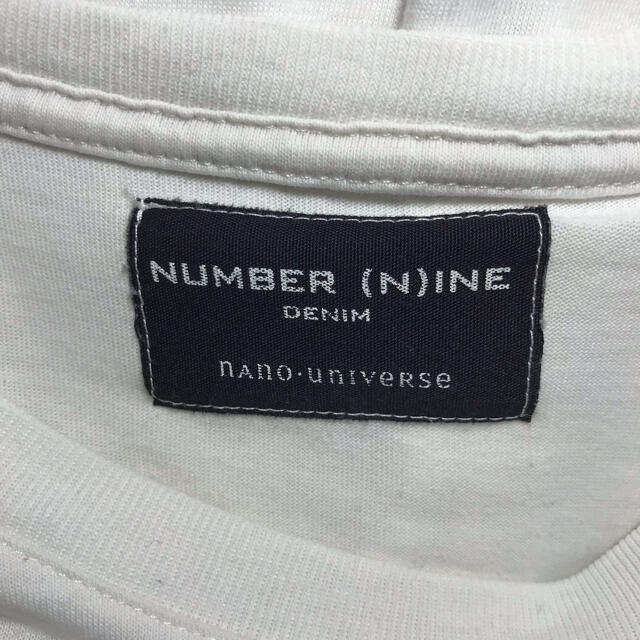 NUMBER (N)INE(ナンバーナイン)の【美品】ナンバーナイン NUMBER NINE Tシャツ カットソー M 白 メンズのトップス(Tシャツ/カットソー(半袖/袖なし))の商品写真