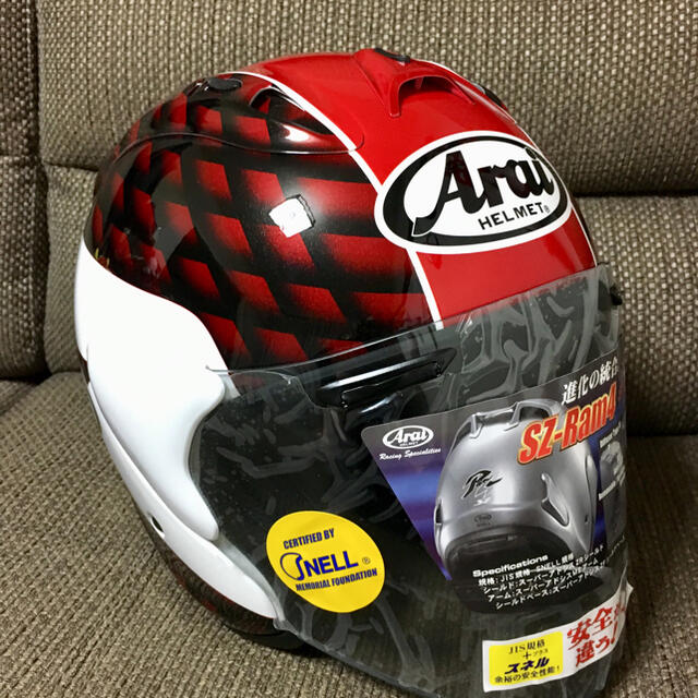 【31周年】Arai ジェットヘルメットタイラレプリカ赤L(59-60cm)