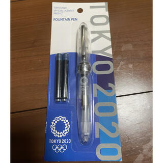 TOKYO2020オリンピックエンブレム万年筆シルバー(ペン/マーカー)