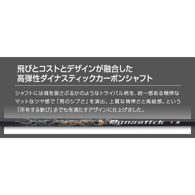 新登場! ドクロが輝くワル専用! 実質高反発の激飛び適合! ダイナゴルフ 悪童