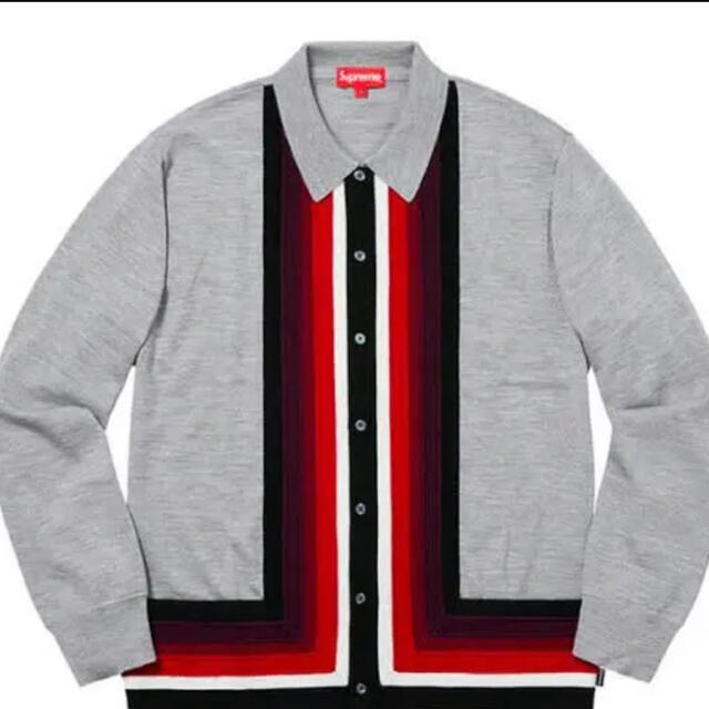 supreme Corner Stripe Polo Sweater