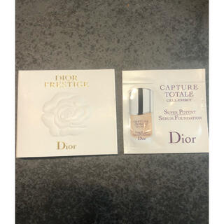 ディオール(Dior)のDior 美容液、ファンデーションサンプル　2個セット(サンプル/トライアルキット)
