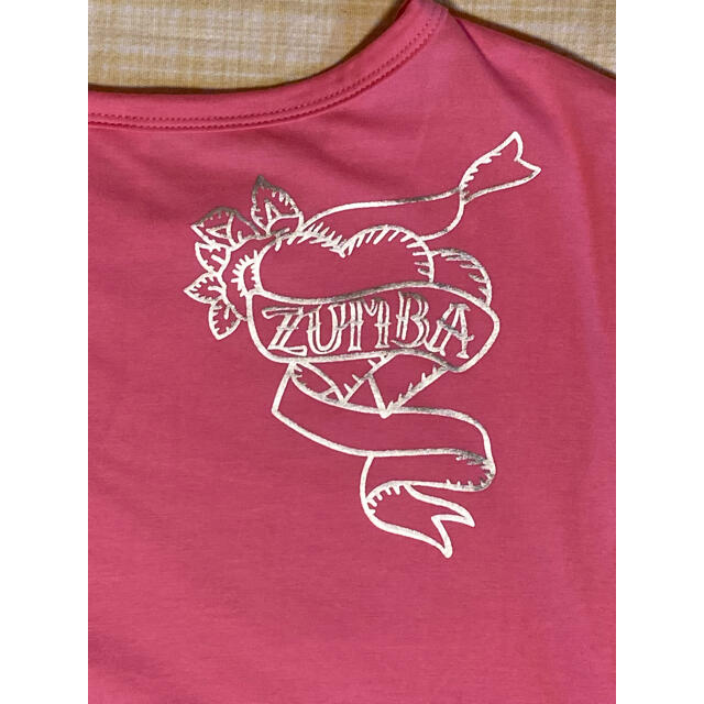 Zumba(ズンバ)のZUMBA Tシャツ　ピンク スポーツ/アウトドアのスポーツ/アウトドア その他(ダンス/バレエ)の商品写真
